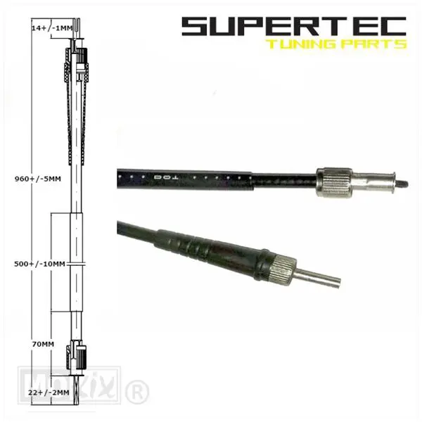 Compteur de kilomètres de câble BTC Streetline – Encoche au milieu