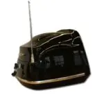 Valise Noir Rétro Scooter, BTC, AGM, La Souris, Senzo