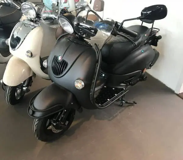 Valbeugel 2 delig Zwart Retro Scooter, AGM, BTC, Fosti, Znen, La Souris, Senzo, Enz