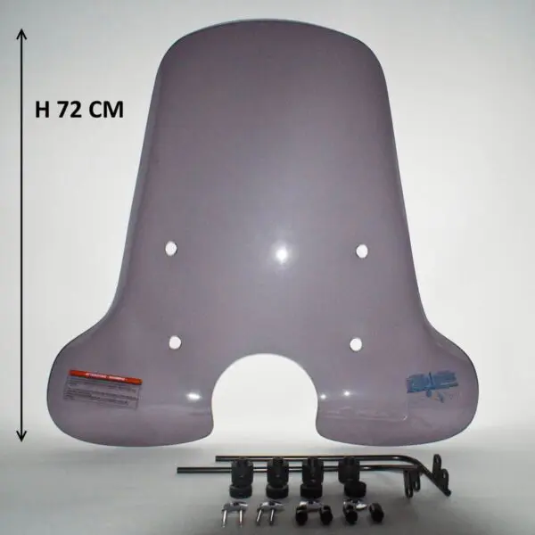 Windscherm Retro Scooter hoog *Smoke* Getint AGM Fosti BTC La Souris Senzo IVA Enz (A-Kwaliteit)
