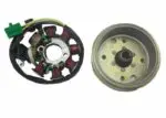 Vliegwiel en Ontsteking Dynamo GY6 / Retro/ China Scooter euro2 motorblok t/m 2017 | BTC, AGM, La Souris, Senzo, Znen, - Afbeelding 2