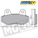 Plaquettes de frein avant Scooter | BTC Riva, IVA Lux, AGM VX50, La Souris Sourini Vespelini, Senzo RivaLux - Image 2