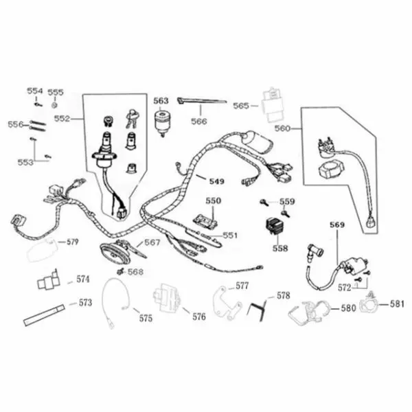 Kabelboom Delphi Euro4 BTC Riva AGM VX50