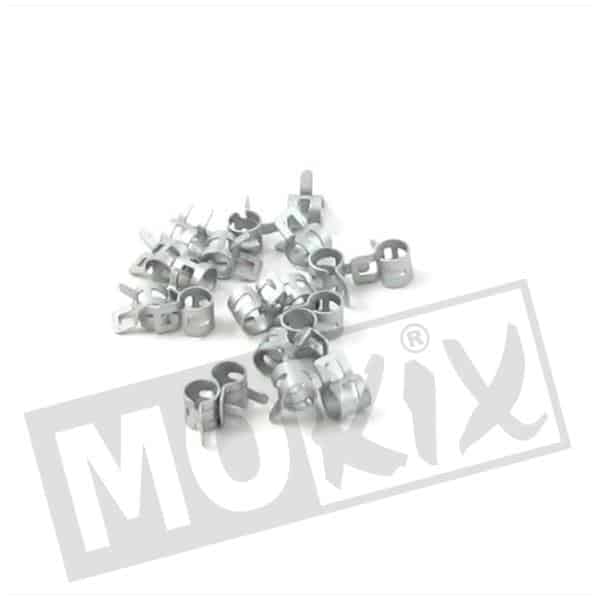 SLANGKLEM 6mm BENZINESLANG 20stuks BOLLARD