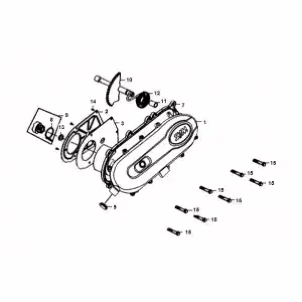 Kaufen Sie den linken Kurbelgehäusedeckel für Sym Allo bei China Scooter Parts.