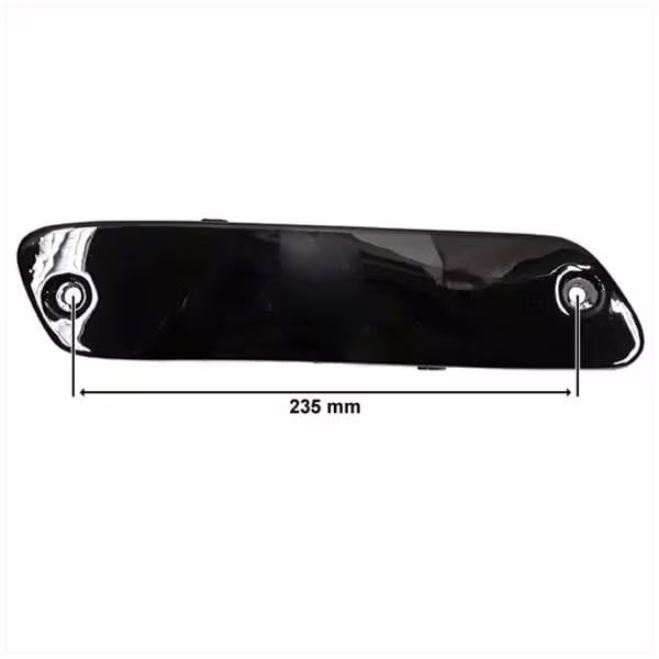 Cache latéral China Grand Retro 235 mm – Noir