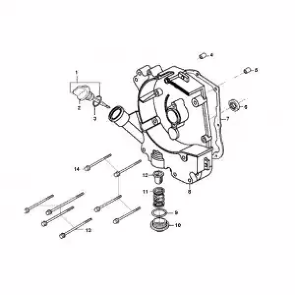 Kaufen Sie das R-Kurbelgehäuse-Halbteil für Kymco Agil. 12" bei China Scooter Parts