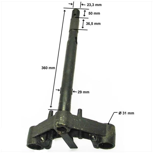FRONT FORK CROWN PIECE BTC CITY IVA JET