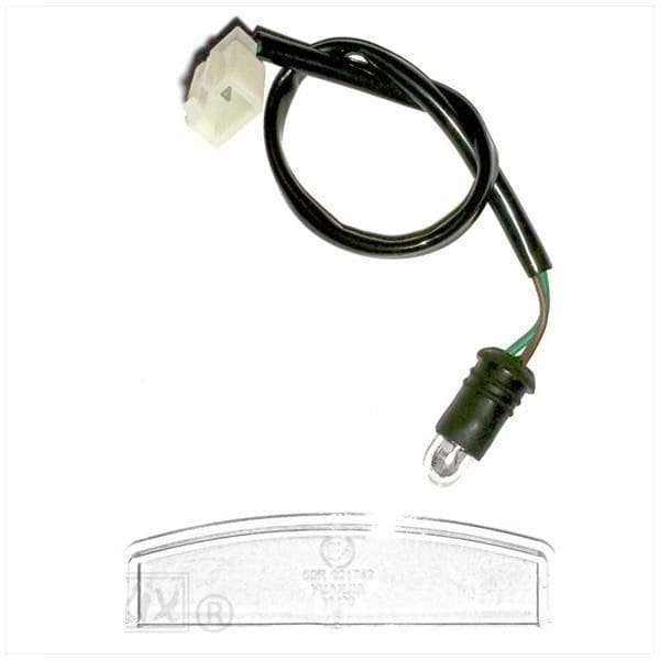 Kennzeichenbeleuchtung + transparentes Glas BTC Riva, AGM VX50, Senzo RivaLux, La Souris Sourini Vespelini