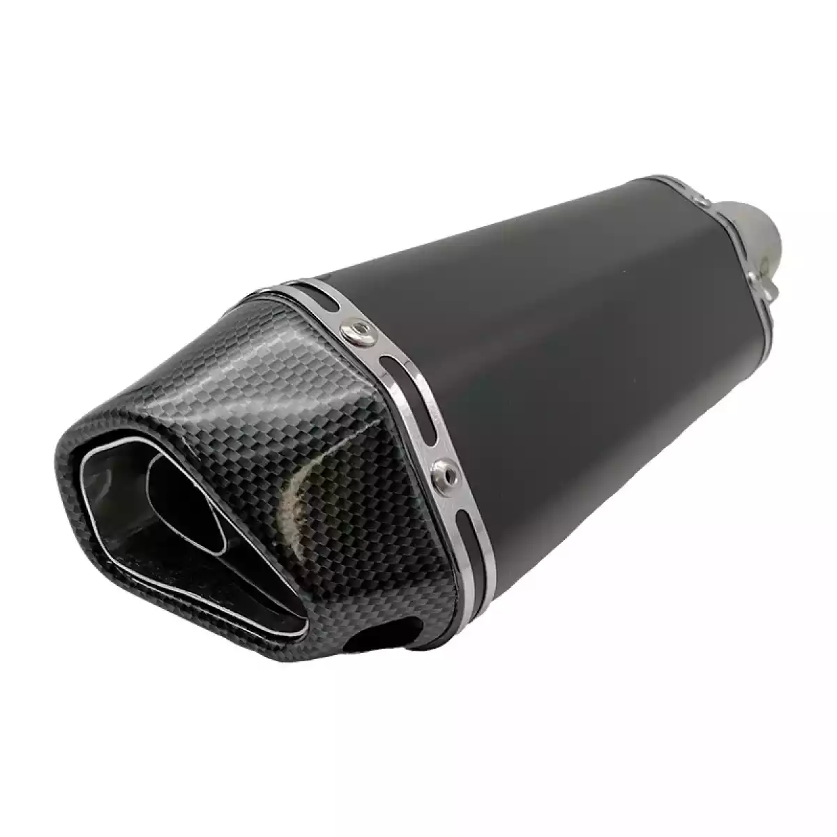 Descriptif du Silencieux d'Échappement Piaggio i-get Aplus – Carbone + Noir Brillant