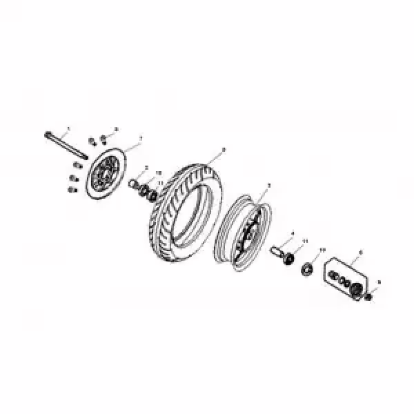 Sym Allo Vorderrad bei China Scooter Parts kaufen