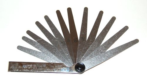 Feeler gauge scooter 0.05-1.00mm 12-piece