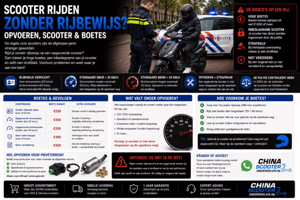 ¿Conducir un scooter sin licencia y poner a punto un scooter?