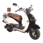 Brown saddle buddy seat Retro Scooter AGM BTC IVA SENZO LA Souris ZNEN Fosti Benzhou / saddle only **SUPER STUNT** - Image 2