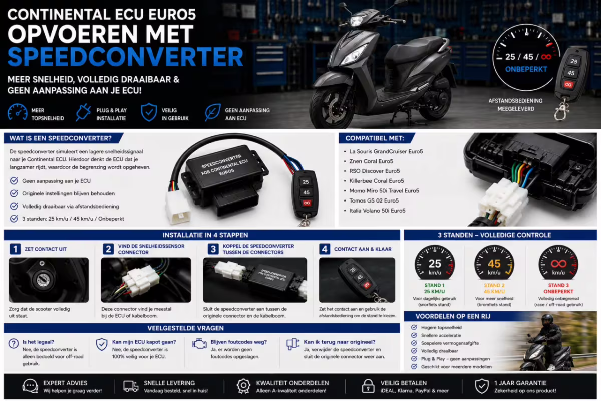 Continental ECU EURO5+ boost avec convertisseur de vitesse | La Souris Grandcruiser EURO5+