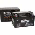 Scooter Accu YTX7A-BS/DTX7A-BS/6MF6 12V Gel China 4t universeel 6amp NITRO (Retro, Riva, AGM, BTC, Senzo, La Souris, Znen, Benzhou, Fosti, Enz)