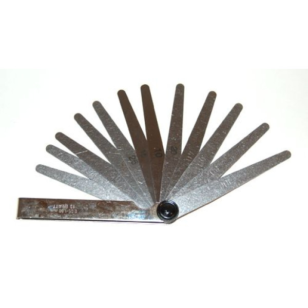 Jauge d'épaisseur pour scooter 0.05-1.00 mm, 12 pièces