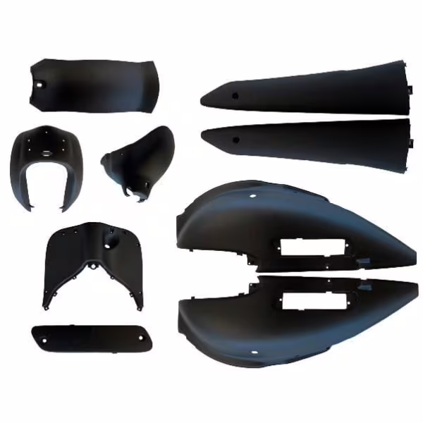 ensemble de carrosserie en tôle Chine scooter rétro noir mat original 9 pièces