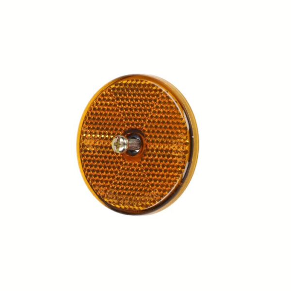 Reflector set round 60mm orange 2 pieces universal
