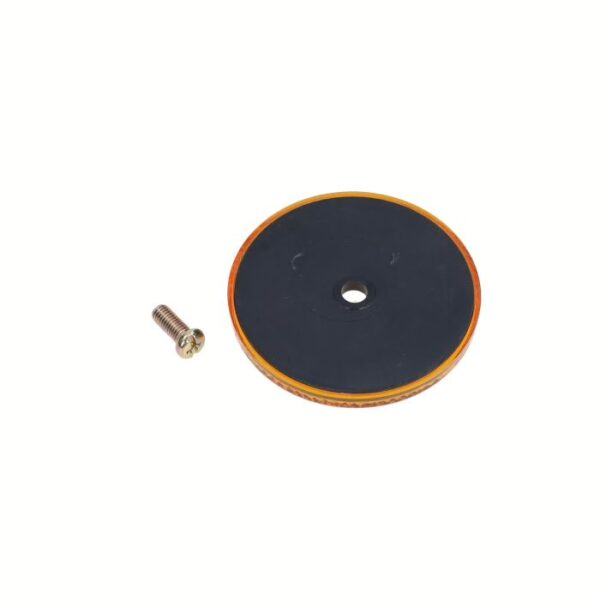 Reflector set round 60mm orange 2 pieces universal