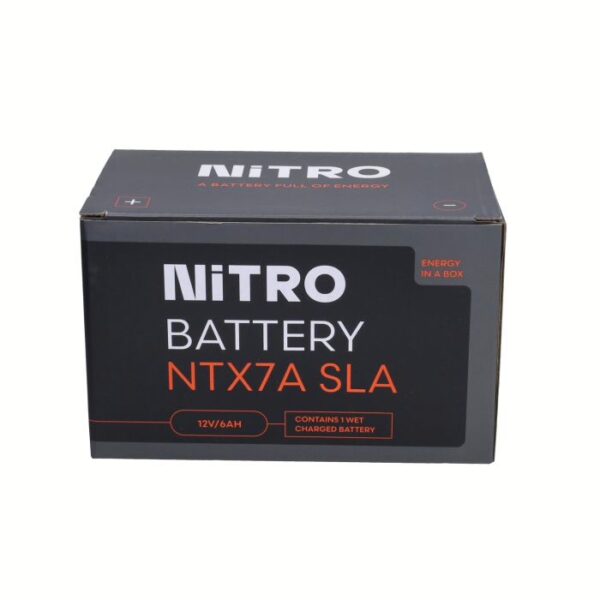 Accu nitro ntx7a-bs/ytx7a-bs sla/gel peugeot-4t, sco kymco 4t, sco china 4t, sco sym 4t