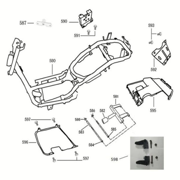 Technische Zeichnung Rahmen