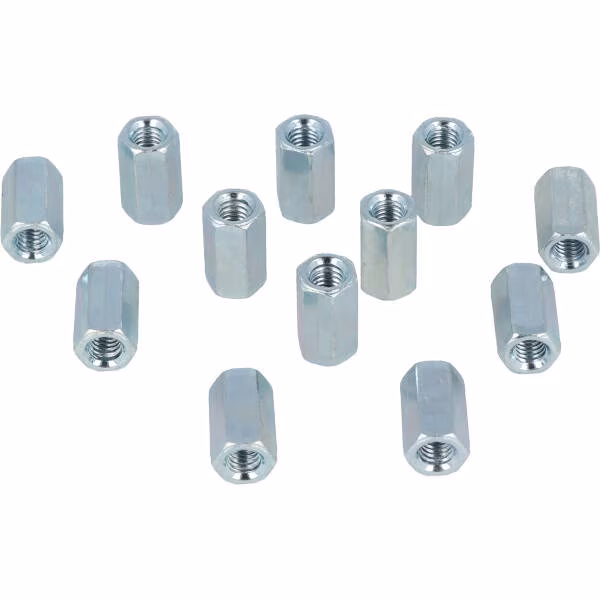 Uitlaatmoer hoog m6x18mm 12pcs Uitlaatmoer hoog m6x18mm 12pcs