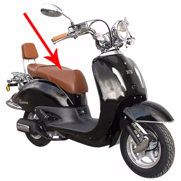 Bruin zadel buddyseat Retro Scooter AGM BTC IVA SENZO LA Souris ZNEN Fosti Benzhou / alleen zadel **SUPER STUNT**