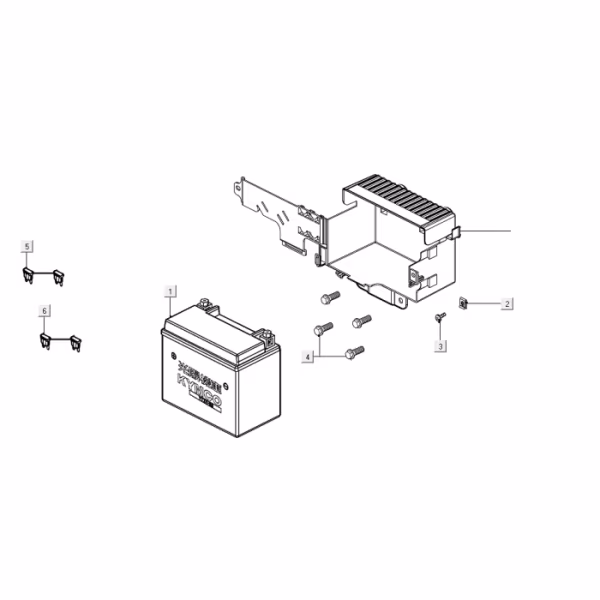 Technische tekening Accu