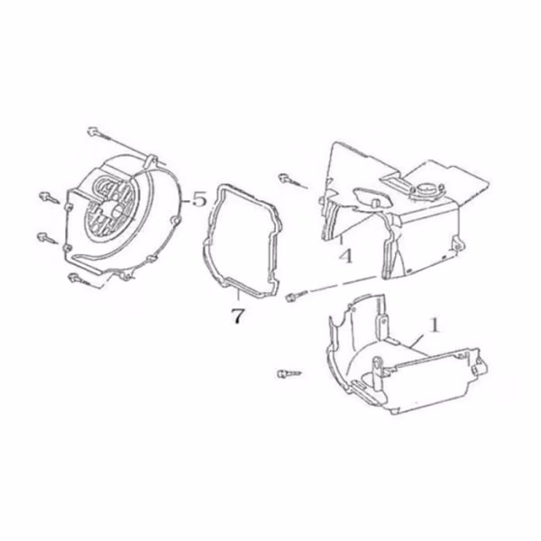 Technische tekening Koelkappen