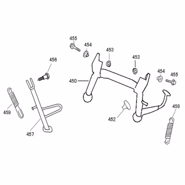 Technische tekening Middenstandaard