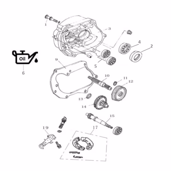 Technische tekening Overbrenging