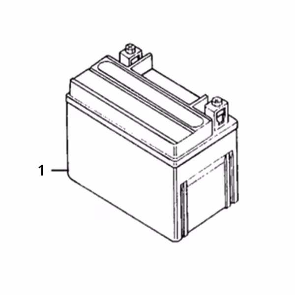 Technische tekening Accu met positienummers